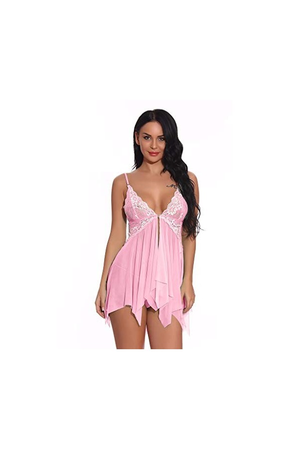 Robe Sexy Femme Nuisette Sexy Blanche Lingerie Sexy Transparente Uniforme Sexy Robe Tenu Sexy Hot Chic Hot Combinaison Resill