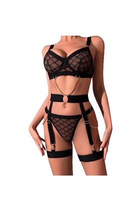 Lingerie Sexy pour Femmes Flirt Lit Chaud Pyjama Sexy sans Décollage Uniforme Ensemble Tentation Et Passion Soldes Lingerie S