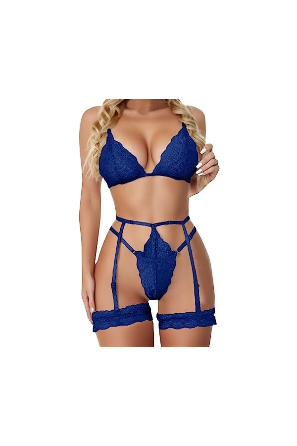 Pdakieyxnd Lingerie Sexy Femme Body Dos Nu en Dentelle Chaud Noir Nuisette Hot Collant Body Sexy Érotique Rouge Ouverte Fémin