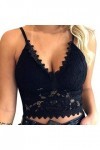 Corsages Femme Sexy Dentelle Femmes Grande Taille Débardeur Slim Lingerie Bretelles Spaghetti Cropped Yoga Dentelle Soutien-G