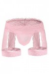 LKRSEEF Corset Culotte Gay Bretelle Erotique Tenue Sissy Transparent Chic Shorty Cosplay Bondage Mini sous Vetement Travesti 