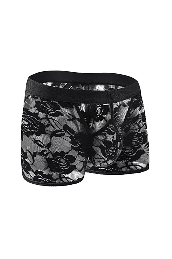 LKRSEEF Bretelle Jockstrap Gay Cosplay Erotique Slip Crossdresser Travesti Transparent Shorty Corset sous Vetement Dentelle B