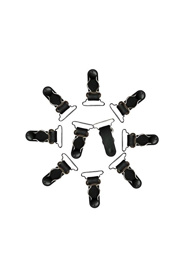 20pcs Femmes Porte-jarretelles Sangles Poignées Bas Jarretelles Crochets Blanc + 26mm