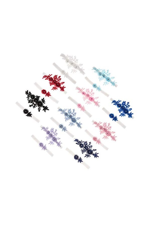 Amosfun Lot de 2 jarretelles de mariage en dentelle avec strass élastiques pour demoiselle dhonneur mariage Décoration Bleu 