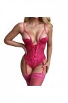 Fulidngzg Body string pour femme SM grandes tailles - Lingerie sexy avec trou - Sous-vêtements transparents - Nuisette - Ling