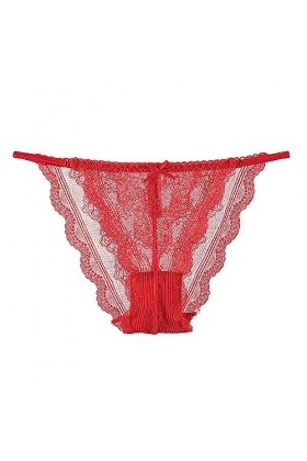 Briskorry G String Ensemble Tanga sans Couture Femme Culotte Dentelle Réglable Tanga avec Boucle en Métal Sexy Dentelle Sous-