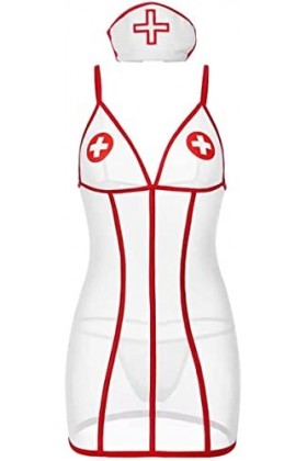 Costume Femme Lingerie Infirmière Uniforme Cosplay Set Tenue Moulante Infirmiere SM 