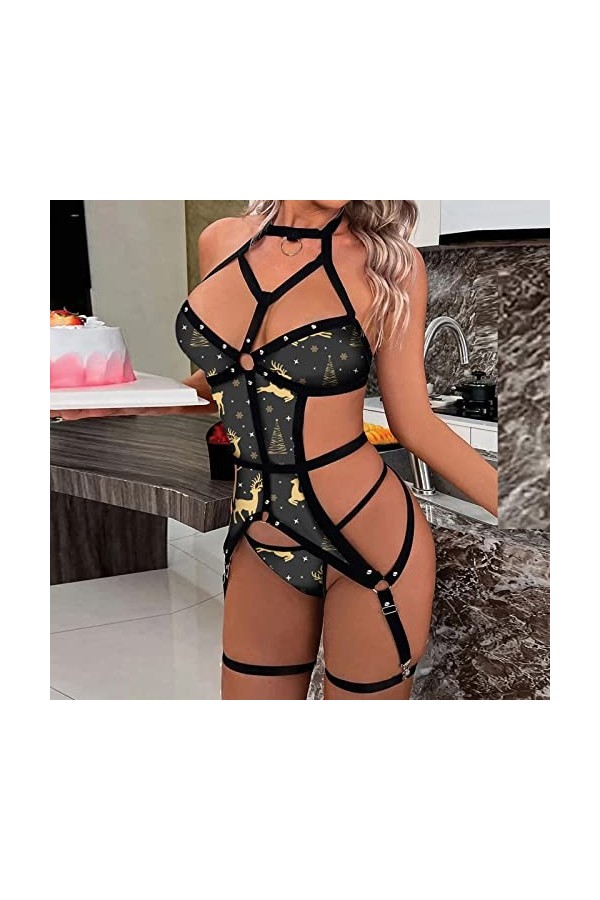Générique Ensemble de Lingerie Sexy en Dentelle pour Femme Soutien Gorge et Culotte Ensemble de sous Vêtements Érotiques Dess