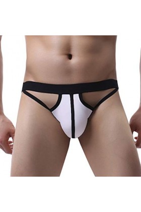 Zannycn Slip sexy pour homme - Lingerie de sport - Tanga - Lingerie érotique pour homme - String sexy - Sous-vêtements érotiq