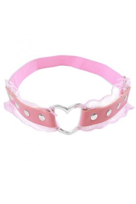 Greabuy Chaîne Cuisse en Cuir PU Ceinture Antidérapante Élastique avec Harnais en Dentelle Plissée Accessoires Jambe Boîte Nu