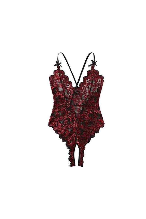 Fulidngzg Sous-vêtements sexy érotiques pour femme - Grandes tailles - Lingerie sexy - Lingerie avec trou ouvert - Nuisette e