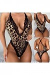 Zannycn Ensemble de lingerie sexy pour femme - Soutien-gorge et culotte érotiques - Lingerie érotique en dentelle - Ensemble 
