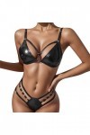Zannycn Ensemble de lingerie sexy pour femme - Tenue sexuelle - Lingerie sexy - Lingerie érotique - Ensemble soutien-gorge et