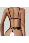 Zannycn Ensemble de lingerie sexy pour femme - Tenue sexuelle - Lingerie sexy - Lingerie érotique - Ensemble soutien-gorge et