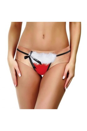 Briskorry Sous-vêtements de Noël pour femme - Sous-vêtements amusants pour femme - Imprimé de Noël - Slip amusant - Taille mo