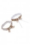 Baoblaze 2 Pièces Jarretière de Mariage - Élastique Jarretière de Mariée - Cristaux en Forme de Papillon - Accessoires pour R