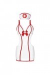 Costume femmes Cosplay infirmière uniforme Lingerie nuisette ensemble infirmière vêtements de nuit pour jeu de rôle Mini robe