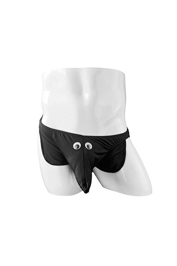 Papapai String sexy pour homme avec motif éléphant, Noir , taille unique