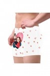 DUHGBNE Femmes et Hommes Saint Valentin Imprimé Grande Taille Boxer Caleçon Taille Haute Taille Sous-vêtements Physiologiques