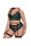 Zannycn Ensemble de lingerie sexy pour femme - Soutien-gorge et culotte - Ensemble de sous-vêtements érotiques - Lingerie éro