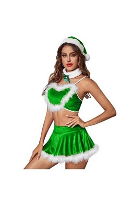 sous-Vetements de Noël Feminins Sexy Rouge Valentin Lingerie Ouverte Chaud String Sexy Noir Collant Féminin Érotique Hot Nuis