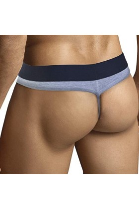 ARIUS String en coton pour Homme Sexy Gris - String Homme - String String Fil Hommes Sensuel - g-String Chevalier, gris, S