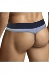 ARIUS String en coton pour Homme Sexy Gris - String Homme - String String Fil Hommes Sensuel - g-String Chevalier, gris, S