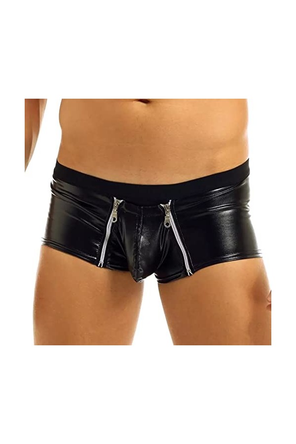 LKRSEEF Ficelle Mankini Homme Sexy Hot Moulant Boxer Extra Light Ouverte Transparent Shorty Erotique Lingerie Elephant Boxer 