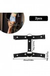 2Pcs Jarretières Réglables, Gothique Double Rangée Élastique Punk Cuisse Anneau Jarretière Jambe Jarretière Bretelle Jambe An