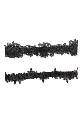 2 Pièces de mariée Jarretière Mariage,Jarretière en Dentelle de Mariée,Porte-Jarretelles de Mariage,Laccessoire Nuptial,Port