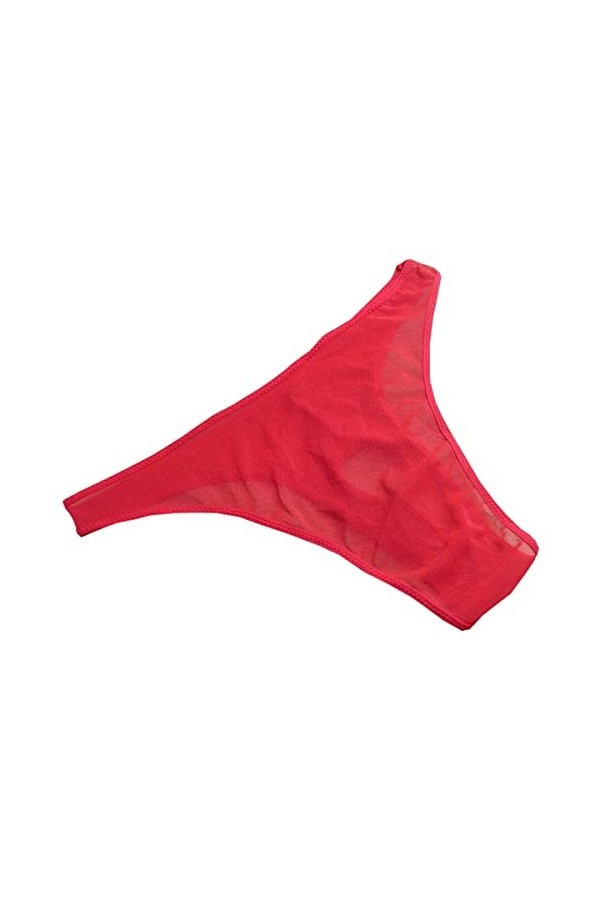 VemeFufu Masculin Slip String Sexy Tanga Hommes Sous-vêtements Érotique Ouvert Avant Hommes Chaud Taille Basse Élastique Thon