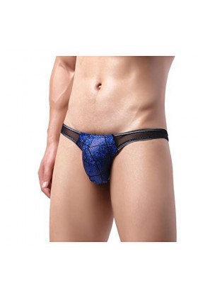 Junhasgood Strings Sexy Homme Hommes Mens Sexy Lingerie Européenne Et Chaîne Dentelle Ajourée Mens String Goût sous-Vêtements