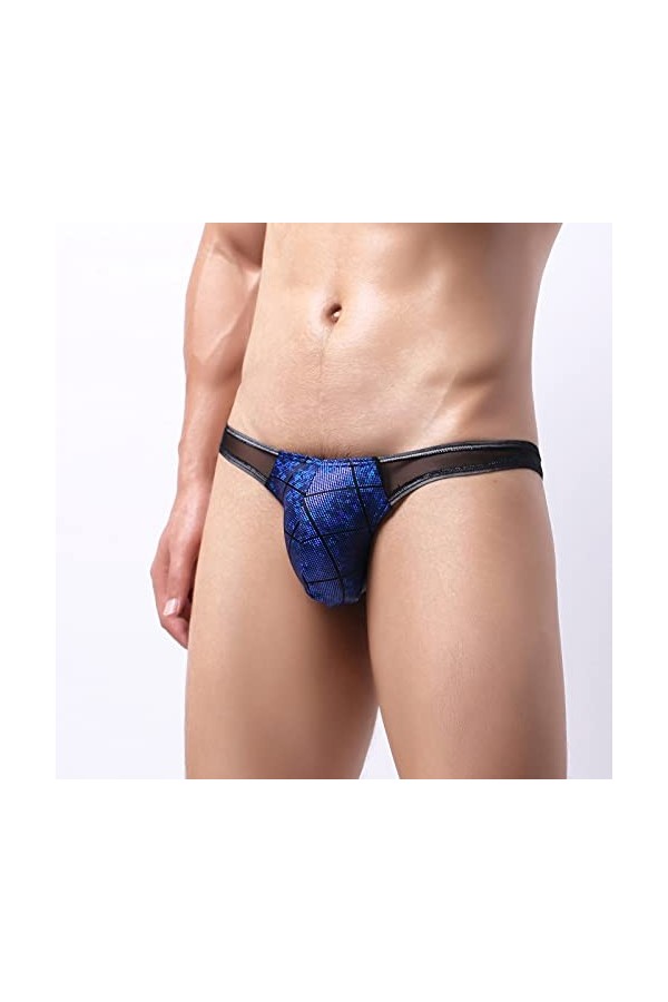 Junhasgood Strings Sexy Homme Hommes Mens Sexy Lingerie Européenne Et Chaîne Dentelle Ajourée Mens String Goût sous-Vêtements