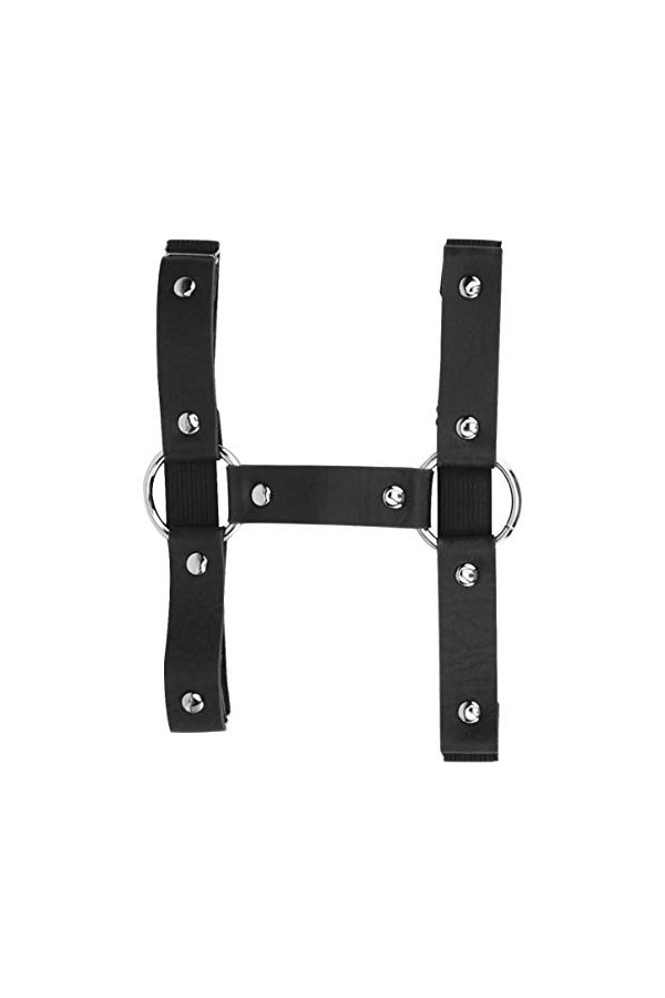 Holibanna Jarretière Punk Punk Cuisse Anneau Alliage Cuir Réglable Gothique Porte-Jarretelles Harnais Élastique Anneau de Jam