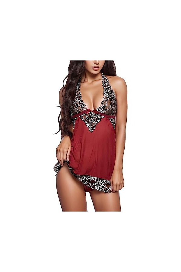 Lingerie Sexy Femme Coquine Hot sous Vetements Feminins Sexy Lingerie Femme Dentelle Nuit Ensemble Lingerie Feminine Sexy Lin