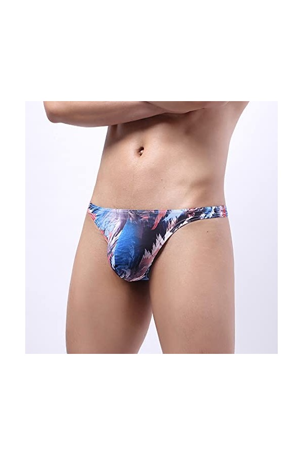 Dasongff Strings à Léopard pour Homme Confortable Sexy Tanga Thongs Hommes Slips Coquine Hot Ouverte sous-Vêtement avec Taill