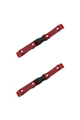 DOKLY Lot de 2 porte-jarretelles en cuir punk avec boucle élastique pour femme