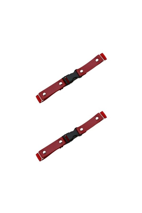 DOKLY Lot de 2 porte-jarretelles en cuir punk avec boucle élastique pour femme