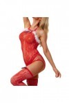 Fulidngzg Lingerie pour femme - Pour le sexe - Lingerie - Une pièce - Body de Noël - Lingerie sexy - Tenue de Noël - Nuisette