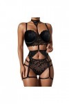 MODSGUE y Lingerie Femme Pour Rasante Dentelle Bikini y Culotte Dentelle Décolleté Collants Sexy Sous-vêtements Femme Push Up