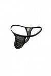 AYAZER G String Hommes Mini String Sexy sous-Vêtements en Dentelle Élastique Maille Transparente Panites Homme Voir à Travers