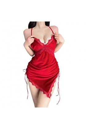 Déshabillé Lingerie Lingerie Sexy pour Femmes Translucide Solide Couleur Douce Sexy Lingerie Costume Soutien-Gorge de Sport à