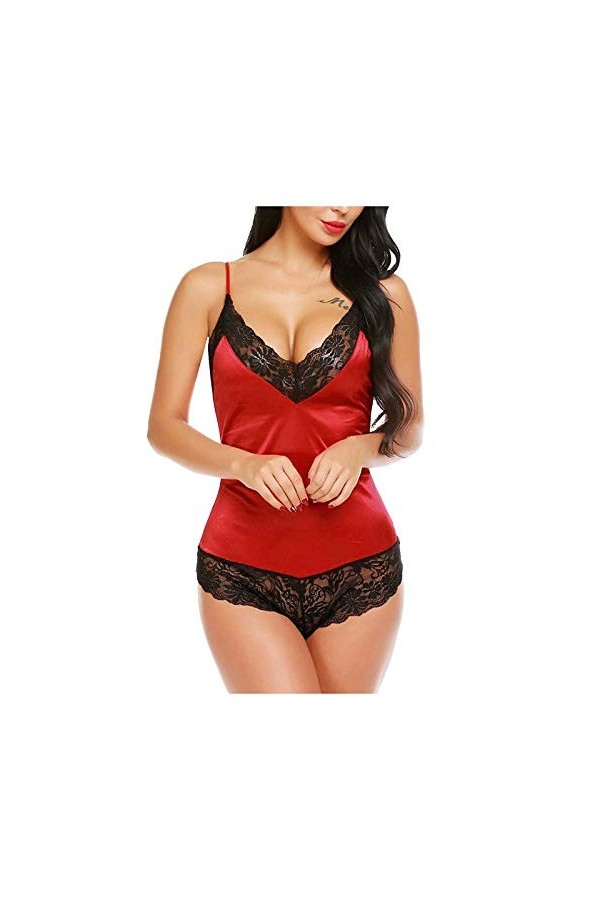 TianWlio sous Vetements Feminins Sexy Dessous Sexy Sexy DéGuisement Lingerie Sexy Ensemble Sexy Combinaison Maille Dames Slip