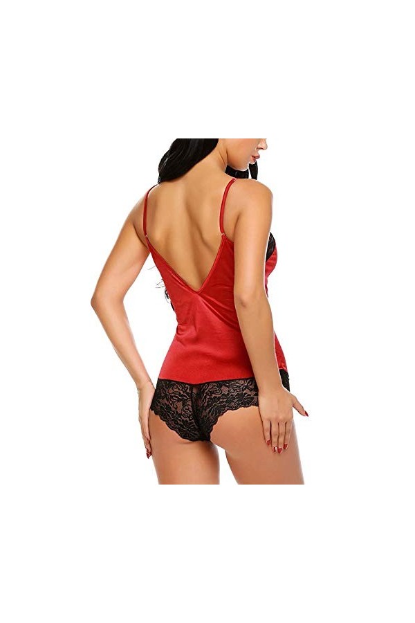 TianWlio sous Vetements Feminins Sexy Dessous Sexy Sexy DéGuisement Lingerie Sexy Ensemble Sexy Combinaison Maille Dames Slip