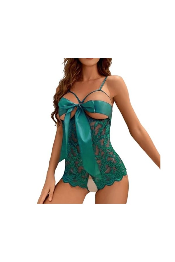 Soupliebe Tenue Sexy Femme Coquine Hot Open Intimissimi Babydoll Ensembl Ouverts Underwear Cuir Érotisme Lingerie Femme Nuise