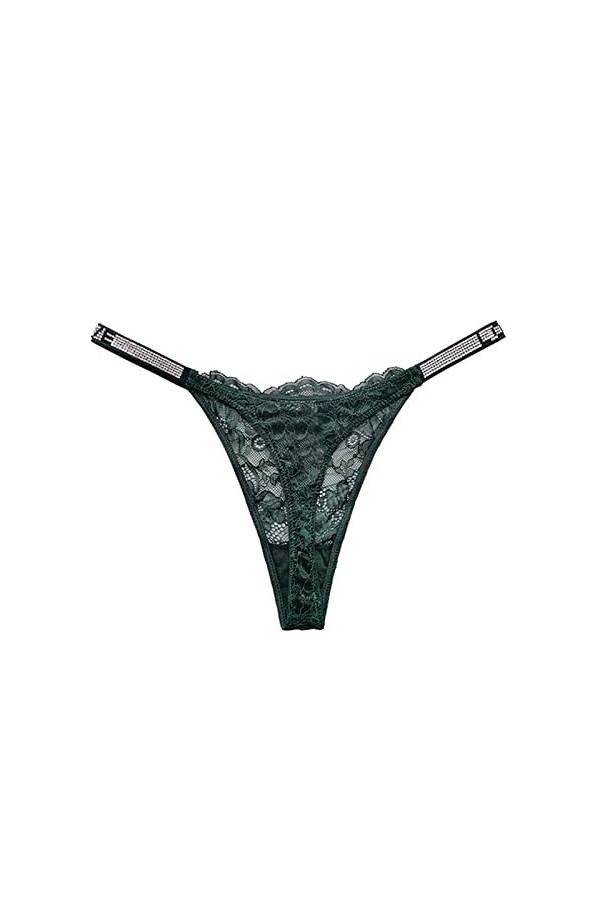 SUPTTING 3PC Femme Sexy Dentelle Briefs Culotte Creuse Crochet Lace Up Culotte Tangas G String Lingerie sous-Vêtements sous-V