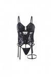 Zannycn Ensemble de lingerie sexy pour femme - Ensemble de lingerie flirty - Tenue érotique - Ensemble de sous-vêtements - En