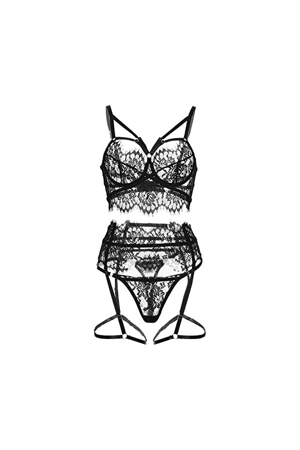 Lingerie Erothique Sexy Lingerie Sexy Ensemble Sexy Lingerie Sexy en Dentelle Classique Lingerie Sexy Coquine Hot Ouverte Lin