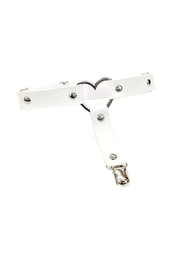 Mengsiy Cuir Punk Jarretières Femmes Jambe Anneau Bretelles Bretelles Et O-Ring Jambe Corps Harnais Bijoux Jarretières for Fe