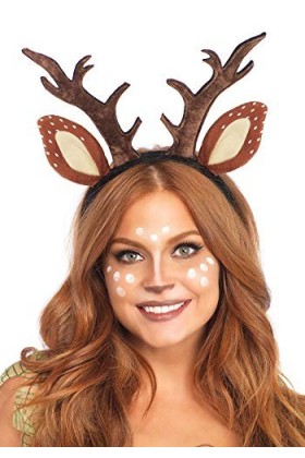 Leg Avenue Fawn Headband, Panamas Femme, Marron Brown , Taille fabricant: Taille uniqueUk 6-12 